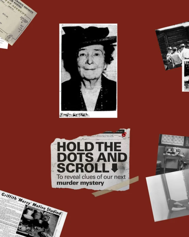 Nearly 80 years later, questions still surround the murders of Emily Griffith and her sister, Florence.

On October 30th, the evidence comes back into the light. 🔎 Are you prepared to uncover what was meant to stay hidden?

🎟️ Tickets are $80, inclusive of tax and gratuity.
🚗 $20 valet parking will be available on-site.

Tickets are limited — get yours while they last at the link in bio