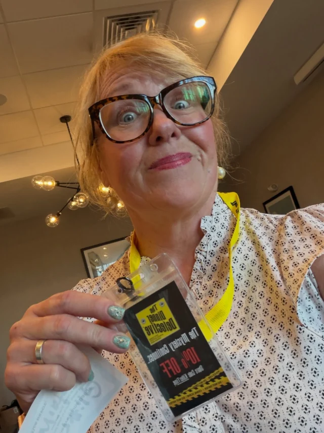 Birthday weekend fun dinnerdetectivegreenville . 

Fun fact:  My birthday,April 5, has previously only fallen directly on Easter Sunday one other time in my life, in 2015. It will occur again in 2037. It’s been on Easter weekend plenty of times, but to fall ON Easter is rare. 😮 So I feel very special today. 

#dinnerdetective dinnerdetective #funthingstodo #greenvillesc #yeahthatgreenville #murdermystery