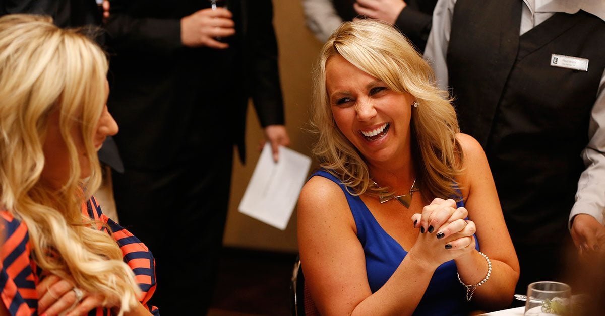 Women Laughing During Murder Mystery Dinner