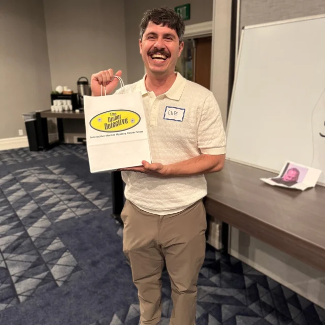 Sound the alarms — Cliff cracked the case wide open in Long Beach on July 12th!

He scaled every twist, dodged red herrings like a pro, and left no clue unturned. While others were dining and doubting, Cliff was detecting and dominating. 🧠💥

Congrats to our top sleuth of the night — the mystery didn’t stand a chance!

Think you’ve got what it takes? Prove it.

#dinnerdetective #truecrime #murdermystery #dinnerdetectiveshow #longbeachfun #cluecrew #whodunit #dinnerdetectivewinner