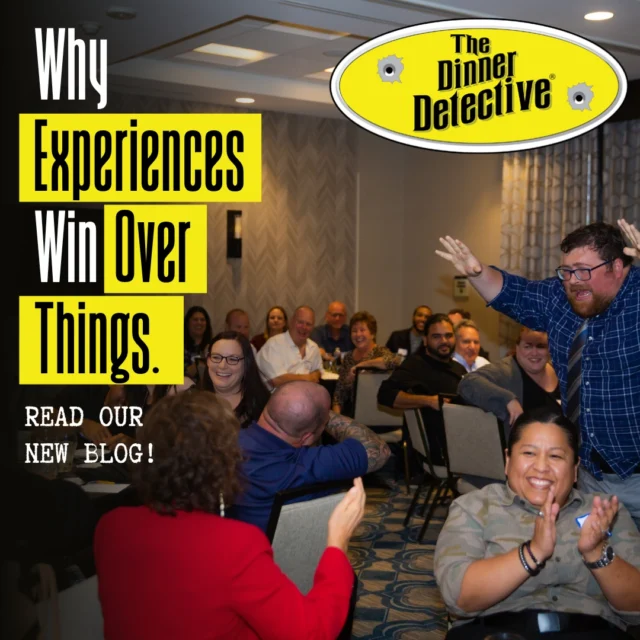 Our new blog explains why experiences like our true crime show make the best gifts! This holiday season, invest in memories, not clutter. Read "The Rise Of Immersive Entertainment And Why Experiences Win Over Things": https://privateshows.thedinnerdetective.com/murder-mystery-dinner-show-blog/the-rise-of-immersive-entertainment-and-why-experiences-win-over-things
 
#DinnerDetective #TrueCrimeBlog #HolidayGifts